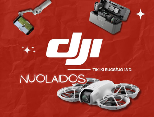 🚁 DJI NUOLAIDOS – tik iki rugsėjo 13 d. ⏳