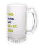 Frosted glass beer mug (500 ml)