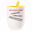 A cup with a spoon. Yellow (250 ml)