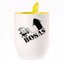 A cup with a spoon. Yellow (250 ml)