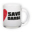 Frosted glass mug (300 ml)