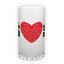 Frosted glass beer mug (500 ml)