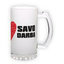 Frosted glass beer mug (500 ml)