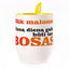 A cup with a spoon. Yellow (250 ml)