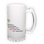 Frosted glass beer mug (500 ml)
