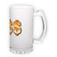 Frosted glass beer mug (500 ml)