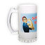Frosted glass beer mug (500 ml)
