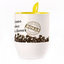 A cup with a spoon. Yellow (250 ml)
