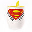 A cup with a spoon. Yellow (250 ml)