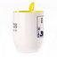 A cup with a spoon. Yellow (250 ml)