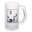 Frosted glass beer mug (500 ml)