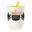 A cup with a spoon. Yellow (250 ml)