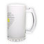Frosted glass beer mug (500 ml)