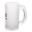 Frosted glass beer mug (500 ml)