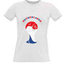Women's T-shirt with your choice of photos, notes, white