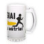 Frosted glass beer mug (500 ml)