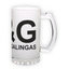 Frosted glass beer mug (500 ml)