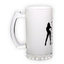 Frosted glass beer mug (500 ml)