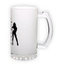 Frosted glass beer mug (500 ml)