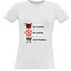 Women's T-shirt with your choice of photos, notes, white