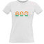 Women's T-shirt with your choice of photos, notes, white