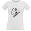 Women's T-shirt with your choice of photos, notes, white
