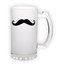 Frosted glass beer mug (500 ml)