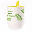 A cup with a spoon. Yellow (250 ml)