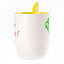 A cup with a spoon. Yellow (250 ml)
