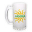 Frosted glass beer mug (500 ml)