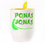A cup with a spoon. Yellow (250 ml)