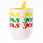 A cup with a spoon. Yellow (250 ml)