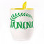 A cup with a spoon. Yellow (250 ml)