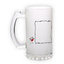 Frosted glass beer mug (500 ml)