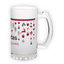 Frosted glass beer mug (500 ml)