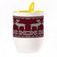 A cup with a spoon. Yellow (250 ml)