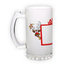 Frosted glass beer mug (500 ml)