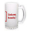 Frosted glass beer mug (500 ml)