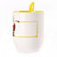 A cup with a spoon. Yellow (250 ml)