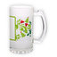 Frosted glass beer mug (500 ml)