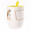 A cup with a spoon. Yellow (250 ml)