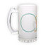 Frosted glass beer mug (500 ml)
