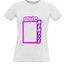 Women's T-shirt with your choice of photos, notes, white