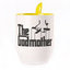 A cup with a spoon. Yellow (250 ml)