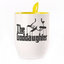 A cup with a spoon. Yellow (250 ml)