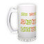 Frosted glass beer mug (500 ml)