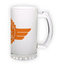 Frosted glass beer mug (500 ml)