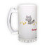 Frosted glass beer mug (500 ml)