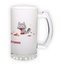 Frosted glass beer mug (500 ml)