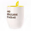 A cup with a spoon. Yellow (250 ml)